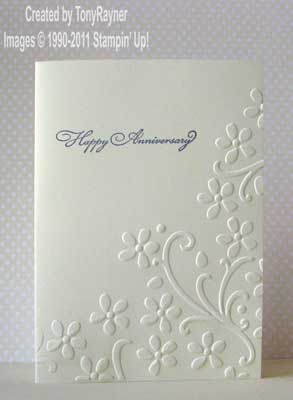 Elegant anniversary card