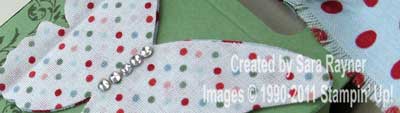 Fabric embellished purse close up