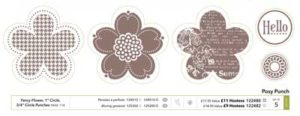 posy punch stamp set