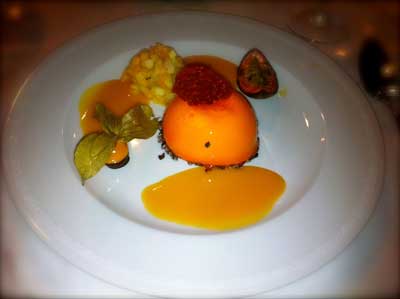 dessert at gala dinner