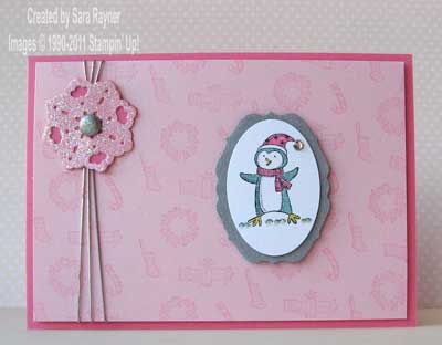 girlie penguin card