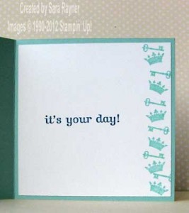 elegant birthday card inside