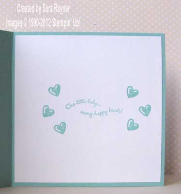 baby card inside