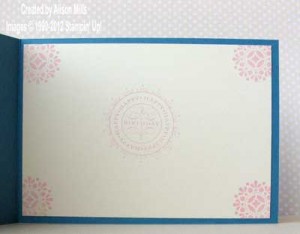 blue blossom card inside