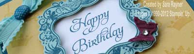 elegant birthday card close up