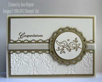 elegant engagement card