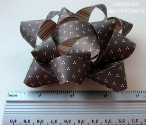 paper bow size