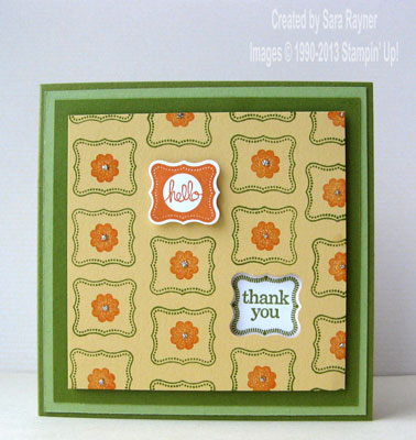 petite thank you card