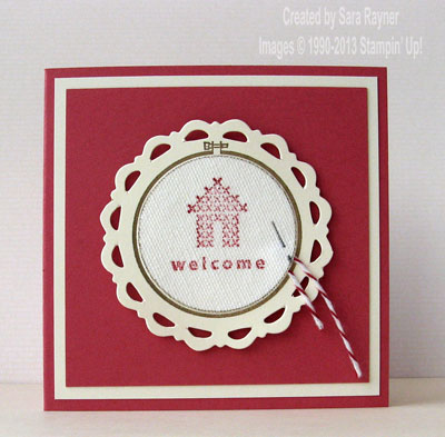 hoop la la welcome card