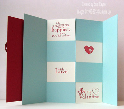 hearts card inside