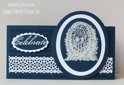 sentimental lace birthday card