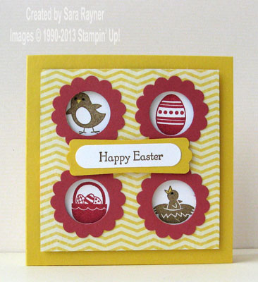 easter sampler card