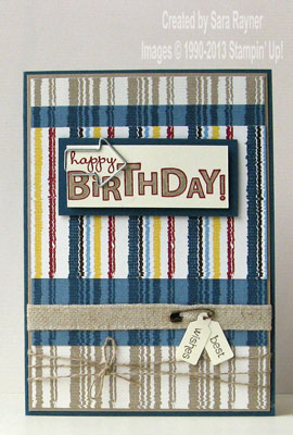 manly clip birthday card