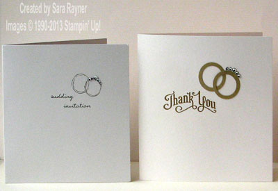 wedding cards side by side