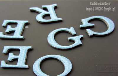 glossy letters