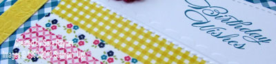 washi tape birthday close up