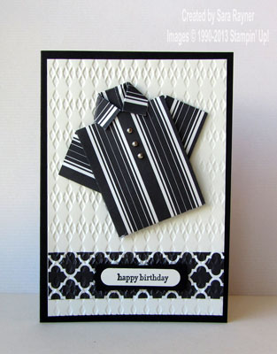 origami shirt card