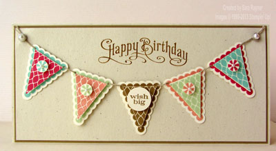 pennant birthday vanilla