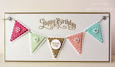 pennant birthday white