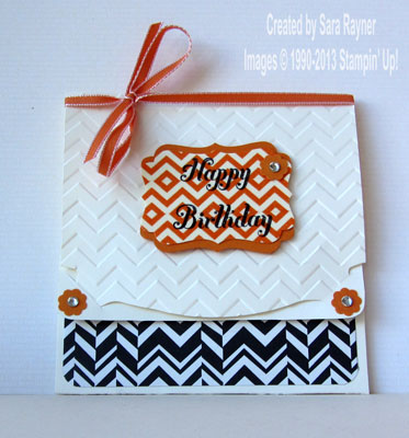 Chevron gift card holder