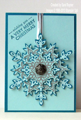 festive flurry ornament card