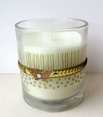 gold candle