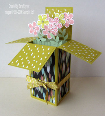 petite petals box card