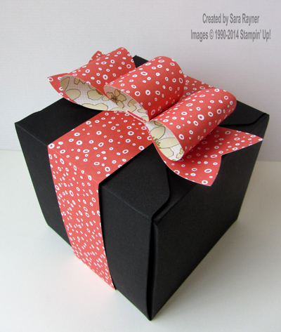 large gift wrapped box