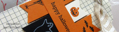 holiday home halloween tag close up