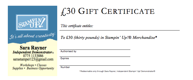 gift certificate