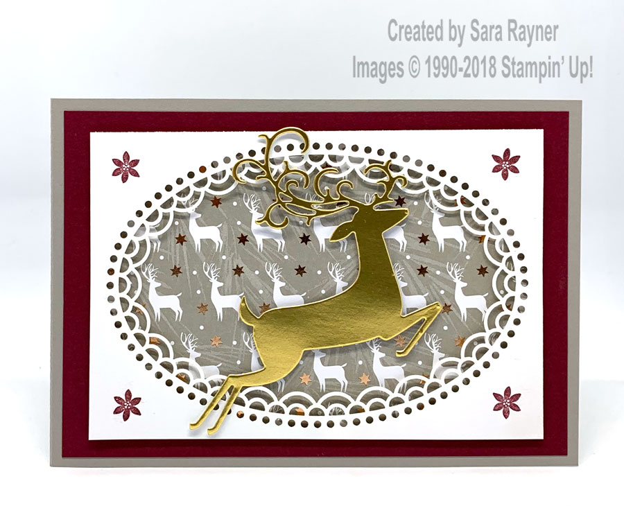Dashing Deer Christmas card