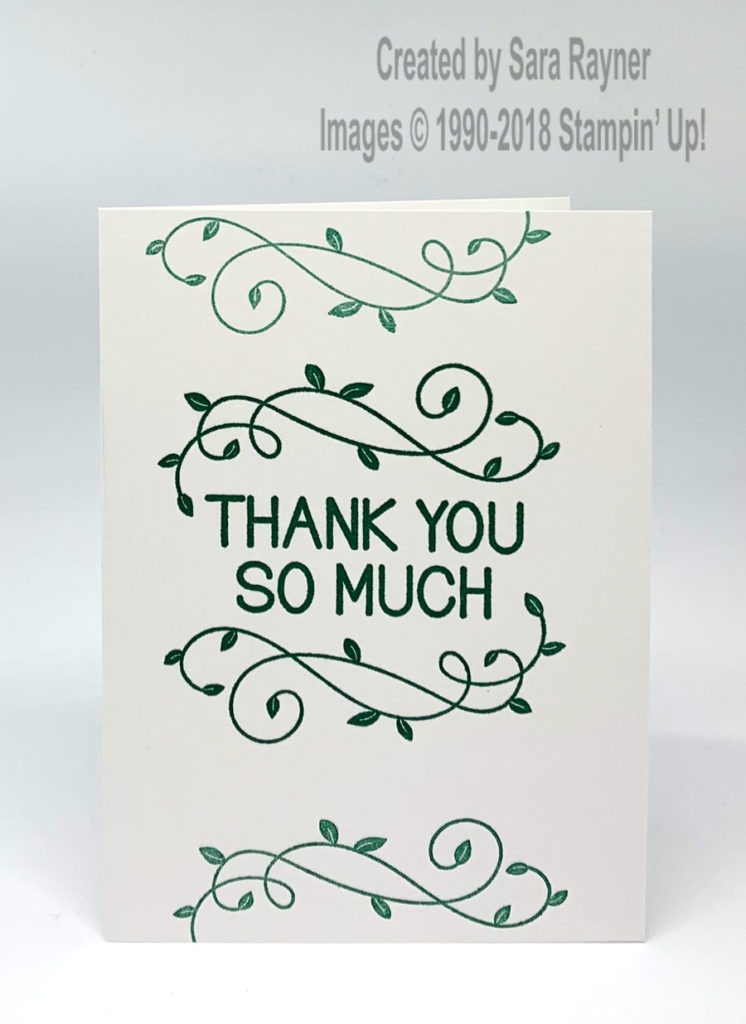 #simplestamping thank you card