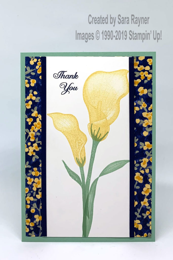 Lasting Lily (SAB freebie) thank you card