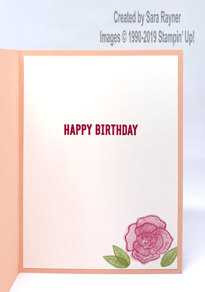 Insert using sentiment from Itty Bitty Birthdays and images from Forever Lovely stamps