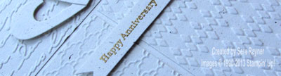 Textured Anniversary card