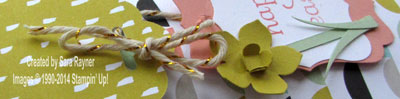 Easter/St David’s Day daffodil tag topper bag