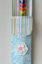 Tutorial to make a Scalloped Tag Topper Treat Pouch
