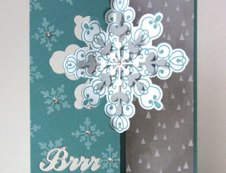 Snowflake card video