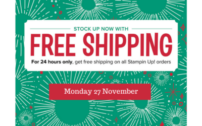 Stampin’ Up! free delivery offer – coming soon!