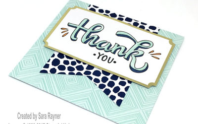 Color Me Happy quick thank you card
