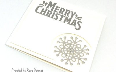 Silver Seasonal Layers Christmas card