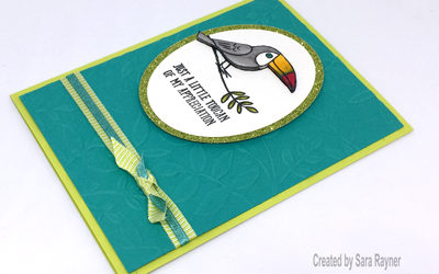 A toucan thank you card