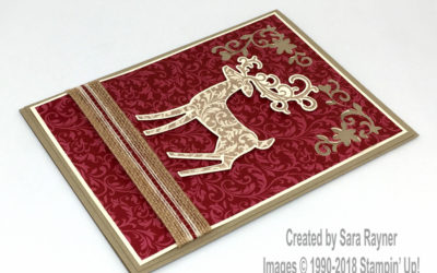 Dashing Deer Christmas card – sneak peek