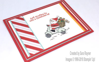 So Santa scooter Christmas card