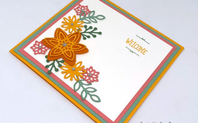 Snowfall flower card