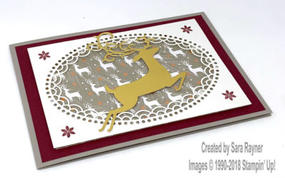 Dashing Deer Christmas card