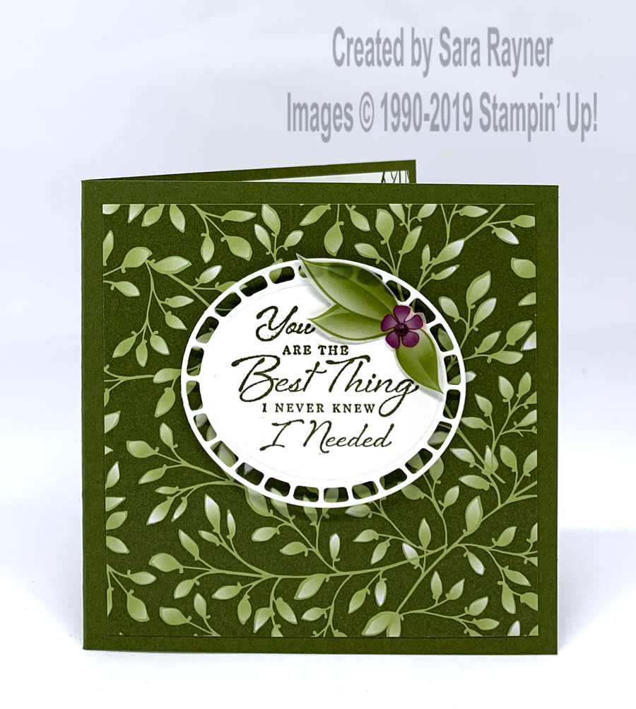 Togetherness card using Wonderful Romance bundle and Floral Romance Specialty DSP.