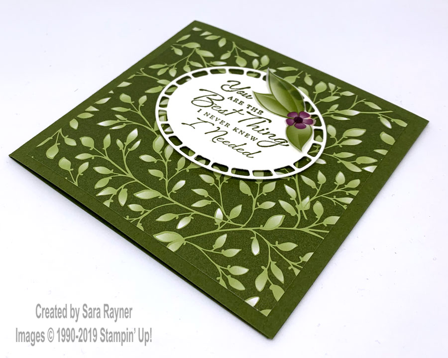 Togetherness card using Wonderful Romance bundle and Floral Romance Specialty DSP.