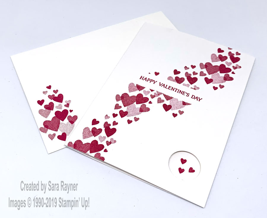 #simplestamping valentine card and matching envelope using Forever Lovely stamps