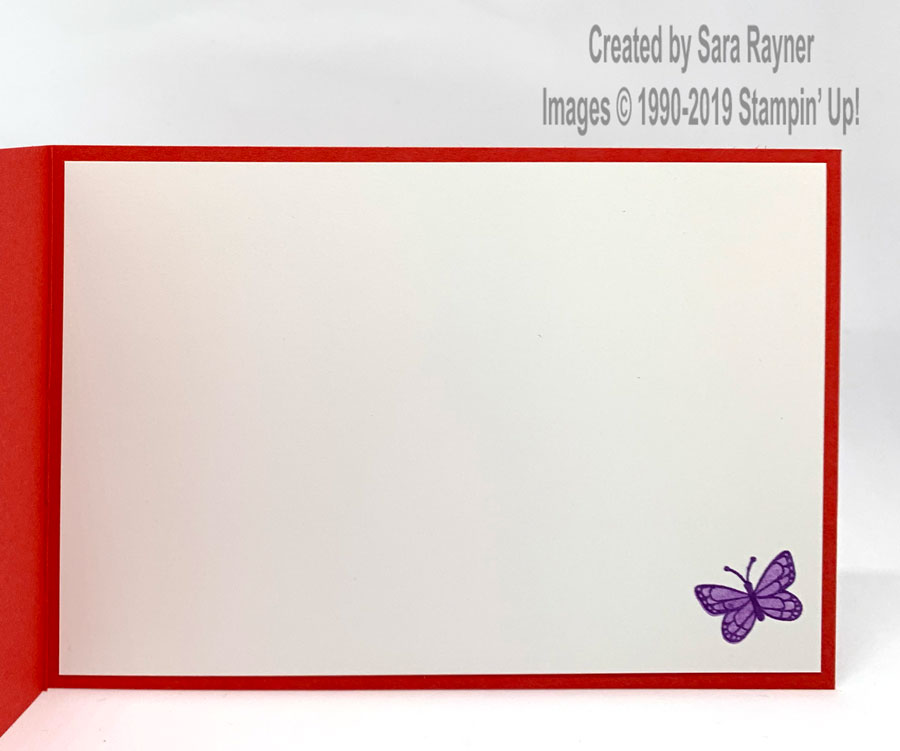 Insert using Butterfly Gala stamp set